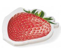 SiL Interiors Strawberry Shaped Paper Napkins Serviettes - Fruit Print - Set of 24