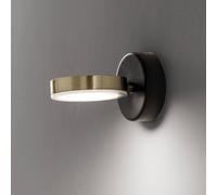 Sil-Lux Giotto A LED wall spot pivotable and tiltable gold