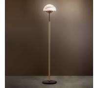 Sil-Lux Moon floor lamp, Murano glass, alabaster