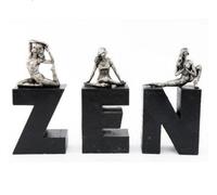 Sil Zen Yoga Letters Decorative Home Accents Decor