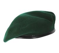 SILAK Iconic Parisian Beret - Army Style Cap, Che Guevara Inspired Fashion, Woolen French Beret Hat for Men and Women (Green)