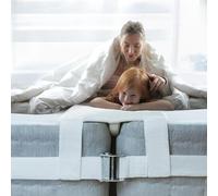 Silanflower 11.81" Extra Wide Bed Bridge Connector Twin to King Converter Kit with Strap Adjustable Mattress Connector for Bed Mattress Wedge Mattress Holder Double Love Bridge