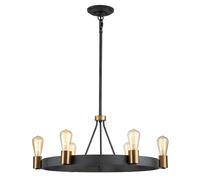 Silas 6 Light Semi-Flush Pendant Light