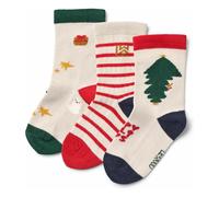 Silas Christmas 3-Pack Socks Red 17/18