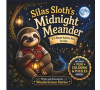 Silas Sloth's Midnight Meander: A 5-Minute Bedtime Story For Kids