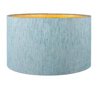 Silas Slubbed Faux Silk Cylinder Shade duck egg blue