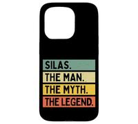 Silas The Man The Myth The Legend Funny Personalized Quote Case for iPhone 15 Pro