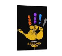 SILATSAWTU Infamous Second Son Game Poster Poster Decorative Painting Canvas Wall Posters And Art Picture Print Modern Family Bedroom Decor Posters 12x18inch(30x45cm)