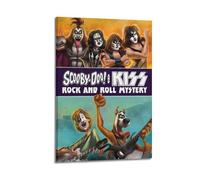 SILATSAWTU Scooby Doo! The Kiss Band Receives The Demon Movie Poster Poster Decorative Painting Canvas Wall Posters And Art Picture Print Modern Family Bedroom Decor Posters 12x18inch(30x45cm)
