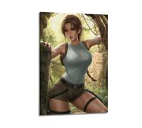 SILATSAWTU Video Game Tomb Raider Poster Lara Croft Poster Decorative Painting Canvas Wall Posters And Art Picture Print Modern Family Bedroom Decor Posters 12x18inch(30x45cm)