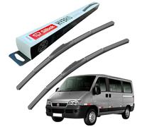 Silbak Windscreen Wipers compatible with FIAT DUCATO (04/2002-06/2006) Front Wiper Blades, 550mm/530mm