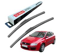 Silbak Windscreen Wipers, compatible with FIAT STILO (10/2001-06/2005) Wiper Blades, 530mm/450mm