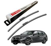 Silbak Windscreen Wipers, fits for BMW 3 SERIES TOURING (2019 ONWARDS) Front Wiper Blades, 600mm/480mm