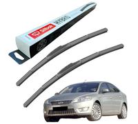 Silbak Windscreen Wipers, fits for FORD MONDEO III (10/2000-03/2007) Front Wiper Blades, 550mm/500mm, Hybrid