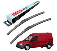 Silbak Windscreen Wipers, fits for FORD TRANSIT CONNECT (05/2002-12/2013) Front Wiper Blades, 550mm/500mm, Hybrid