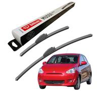 Silbak Windscreen Wipers, fits for MITSUBISHI MIRAGE (2012 ONWARDS) Wiper Blades, 550mm/350mm