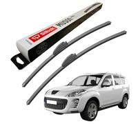 Silbak Windscreen Wipers, fits for PEUGEOT 4007 (09/2007-11/2012) Front Wiper Blades, 600mm/530mm