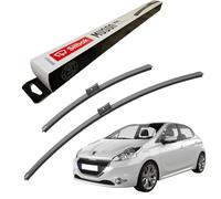 Silbak Windscreen Wipers, for PEUGEOT 208 MK1 (2012-2019) Wiper Blades, 650mm/400mm