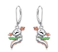SILBAZ Axolotl/Starfish Earrings for Women Cute Axolotl/Starfish Dangle Earrings Hypoallergenic Aquatic Animal Earrings Jewelry for Mom Wife, Copper, No Gemstone