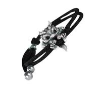 Silber's Dragon Bracelet Women | Vintage Dragon Bracelet Jewelry | Cute Bangle | Adjustable Metal Bracelet 9cm 8g In Red Blue Green Black Symbol For Freedom Of Resistance, Consulte la descripción
