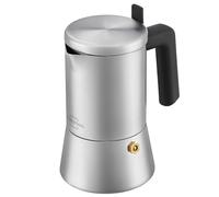 SILBERTHAL Espresso Maker Stainless Steel 200 ml - 4 Cups - Suitable for Induction Cookers - Coffee Maker for Any Stove - Includes Reduction Filter - Espresso Jug for Camping
