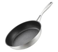 SILBERTHAL Stainless Steel Frying Pan 28 cm - Suitable for All Heat Sources Including Induction - Non-Stick Coating - PFOA Free