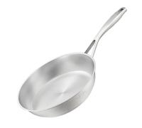 SILBERTHAL Stainless Steel Frying Pan Uncoated 24 cm - Induction - Professional Frying Pan - Roasted Flavours