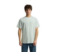SILBON Tone Relief T-Shirt, Aqua Blue, L/3XL