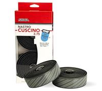 SILCA Nastro Cuscino Bike Handlebar Tape, Grey 3.75mm - Extra Thick Bike Bar Tape, Comes with Aluminum End Plugs & Installation Kit - Durable, Comfortable, and Vibration-Damping