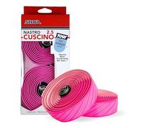 SILCA Nastro Cuscino Bike Handlebar Tape, Pink 2.5mm - Extra Thick Bike Bar Tape, Comes with Aluminum End Plugs & Installation Kit - Durable, Comfortable, and Vibration-Damping