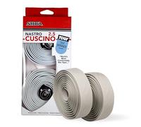 SILCA Nastro Cuscino Bike Handlebar Tape, White 2.5mm - Extra Thick Bike Bar Tape, Comes with Aluminum End Plugs & Installation Kit - Durable, Comfortable, and Vibration-Damping