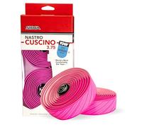 SILCA Nastro Cuscino Pink Bike Handlebar Tape, 3.75mm - Extra Thick Bike Bar Tape, Comes with Aluminum End Plugs & Installation Kit - Durable, Comfortable, and Vibration-Damping
