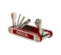 SILCA NOVE MultiTool | 9 tool minimalistic key feature | steel multi tools with hardened chrome finish | aluminum side bars with master link magnetic storage | HEX/TORX/PHILLIPS tools | 85 grams