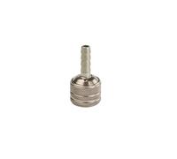 SILCA Schradero tire Air Chuck (1/4" Hose Barb)| Schrader snap on Quick Release locking Chuck | Push on chuck locks to schrader threads | Pull Aluminum inflator sleeve for air chuck quick release