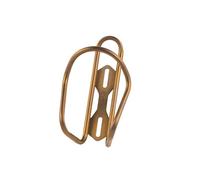SILCA Sicuro Titanium Bike Water Bottle Holder, Lightweight - Bourbon Color | Bicycle water bottle cage, seamless titanium tubing, 32 grams, 21mm Fore / AFT adjustment, hand bent and laser welded in USA