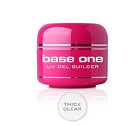 Silcare Base One Thick Clear Acid Free UV Gel File Off Nail Gel Builder 5g
