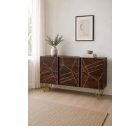 Silchester Dark Mango Extra Large Sideboard With Doors Drawers