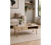 Silchester Light Mango Rectangular Coffee Table With Drawer