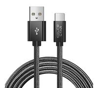 SILCOSTAR USB-C 3.1A Strong Nylon Braided Type C Sync Fast Charger Cable For BlackBerry Motion, Evolve, Evolve X, DTEK 60, BlackBerry Keyone, Key 2, Key 2 LE