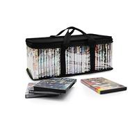 SILD Home DVD Storage Bags Media Case Holder Organizer Bag Black Stackable DVD Holders for BluRay/Movies/Media/PS4 Video Games(40 Each Bag)
