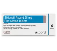 Sildenafil Accord 25mg 4 Tablets