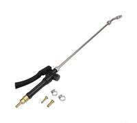 Sileduove 1 Set Stainless Steel Wand 29 Inch with Lockable Handle, Adjustable Nozzle & Brass Barbs for 3/8in 1/4in Hose Garden Car Wash Cleaning Tool(1set)