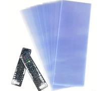Sileduove 10 Pack Transparent Heat Shrink Bags for Remote Control Protection, PVC Dustproof for Cover Film with High for Smart TV AC Controllers, 6x25cm and 8x25cm Sizes Available(6 * 25cm)