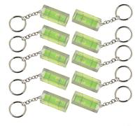 Sileduove 10Pcs Mini For Spirit Level Keyring Keychain Tool DIY, Square Levels For Precision Measurement In Home And Office Projects