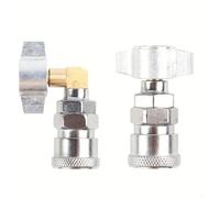 Sileduove 2 Piece Coupling Connector, Push Fit Fittings, Air Intake Connection Kit for Truck Air Tanks, Integrated Straight Elbow