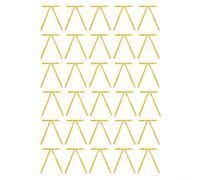 Sileduove 30pcs Christmas Bow Velvet Bows For Tree And Wreath Decoration During The Holiday Season, Designed To Create A Warm And Inviting Festive Atmosphere(Golden yellow)