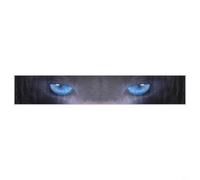 Sileduove 3D Car Windshield Decal Sticker Terror Eye Skull Design Sunshade Graphics for Front Rear Window Auto Decoration PVC Material Black Rubber No (Blue Eyes)