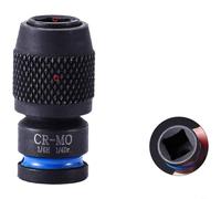 Sileduove 3pcs High Torque Drill Adapter Hex Socket Converter, for Electric Tools, For Cr-V Steel Quick Change Magnetic Sleeve, with Ergonomic Grip Black Finish(A)
