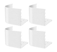 Sileduove 4 Pack Bed Sheet Holders Straps, With Non Slip Silicone Grips To Keep Fitted Sheets Tight On Thin Mattresses, For Secure Sleep(White)