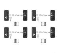 Sileduove 4 Pack Security Locks, With Key, For Child And Pet Safety Adjustable Ventilation Limiter, For Home Office Cabinet Door Protection